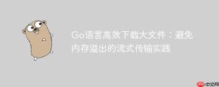 Go语言高效下载大文件：避免内存溢出的流式传输实践