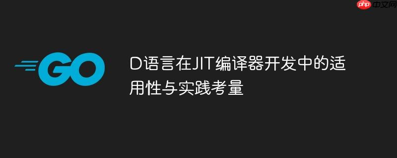 D语言在JIT编译器开发中的适用性与实践考量