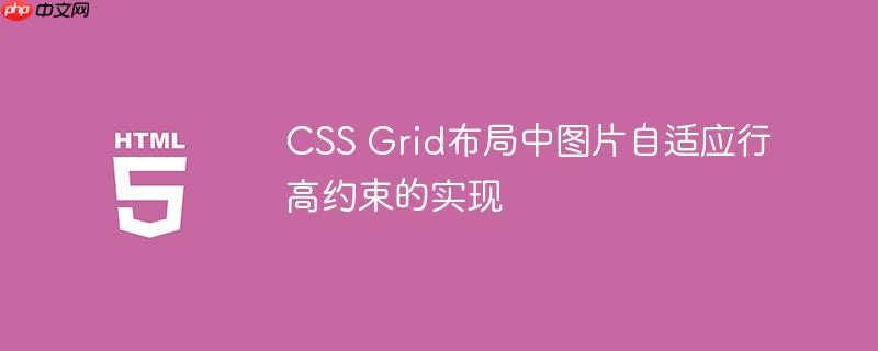 CSS Grid布局中图片自适应行高约束的实现