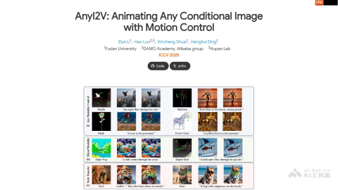 AnyI2V— 复旦联合阿里达摩院等推出的图像动画生成框架