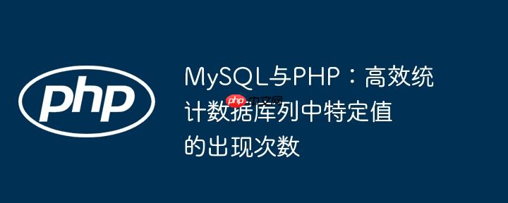 MySQL与PHP:高效统计数据库列中特定值的出现次数