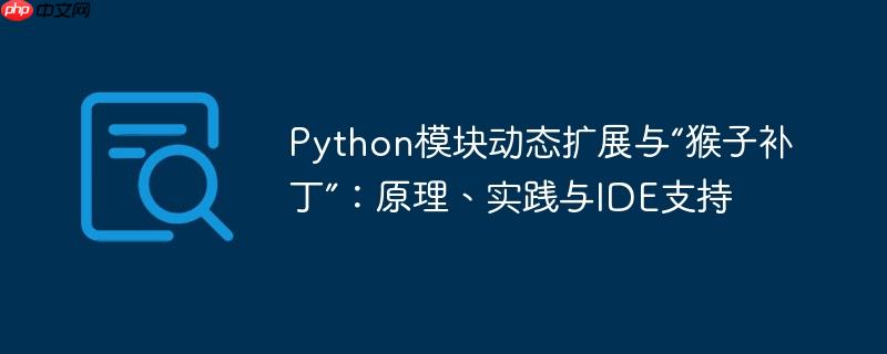 Python模块动态扩展与“猴子补丁”：原理、实践与IDE支持