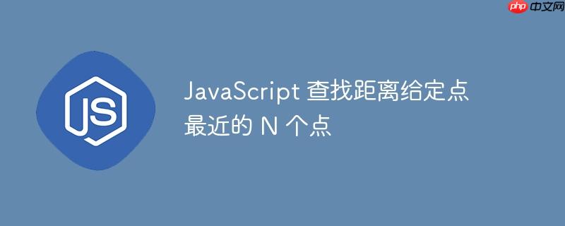 JavaScript 查找距离给定点最近的 N 个点
