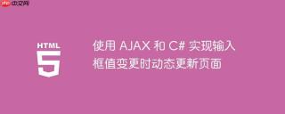 使用 AJAX 和 C# 实现输入框值变更时动态更新页面