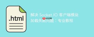解决 socket.io 客户端模块加载失败问题:专业教程