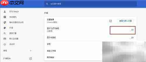 Chrome添加主页按钮教程