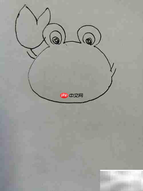 小螃蟹绘画教程:大眼睛萌趣版