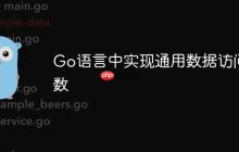 Go语言中实现通用数据访问函数