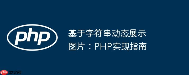 基于字符串动态展示图片：php实现指南