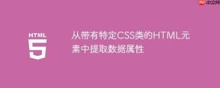 从带有特定CSS类的HTML元素中提取数据属性