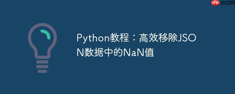 Python教程：高效移除JSON数据中的NaN值