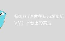 探索Go语言在Java虚拟机(JVM)平台上的实现