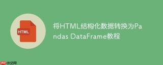将HTML结构化数据转换为Pandas DataFrame教程