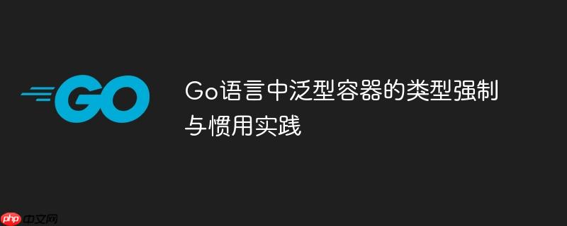 Go语言中泛型容器的类型强制与惯用实践
