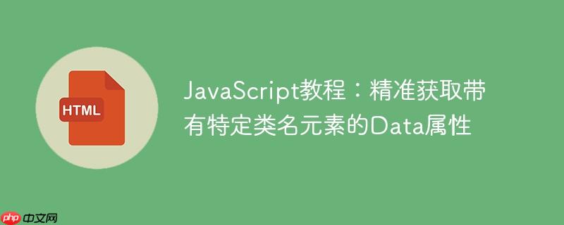 JavaScript教程：精准获取带有特定类名元素的Data属性