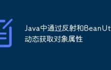 Java中通過反射和BeanUtils動態(tài)獲取對象屬性