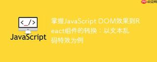 掌握JavaScript DOM效果到React组件的转换：以文本乱码特效为例