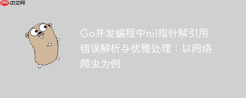 Go并发编程中nil指针解引用错误解析与优雅处理：以网络爬虫为例