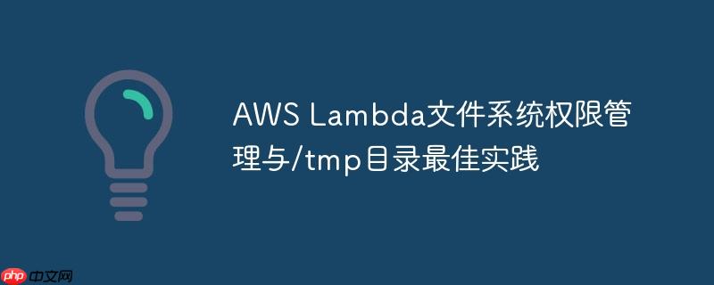 AWS Lambda文件系统权限管理与/tmp目录最佳实践