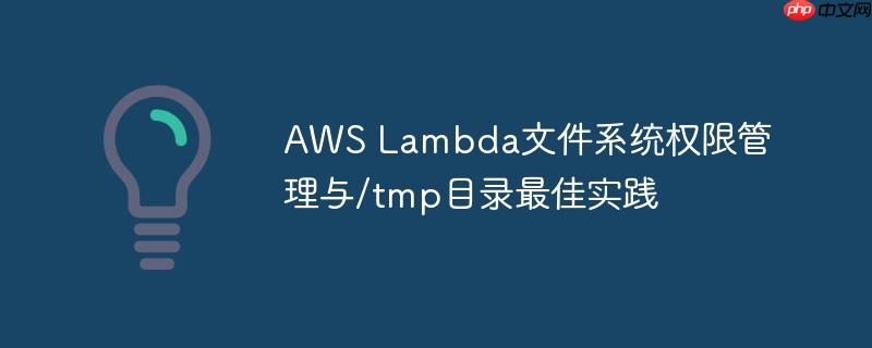 AWS Lambda文件系统权限管理与/tmp目录最佳实践