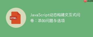 JavaScript动态构建交互式问卷：添加问题与选项