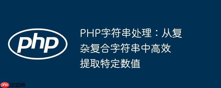 PHP字符串处理：从复杂复合字符串中高效提取特定数值