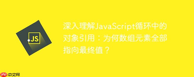 深入理解JavaScript循环中的对象引用：为何数组元素全部指向最终值？