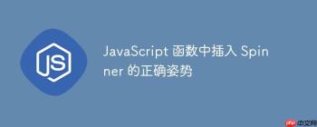 JavaScript 函数中插入 Spinner 的正确姿势