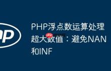 PHP浮点数运算处理超大数值:避免NAN和INF
