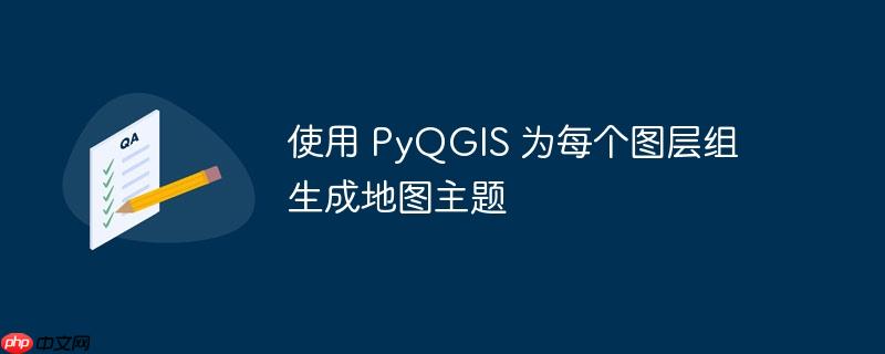 使用 pyqgis 为每个图层组生成地图主题