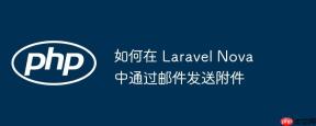如何在 Laravel Nova 中通过邮件发送附件