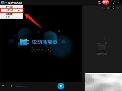 锐动影音开机自动启动设置