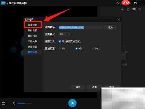 锐动影音开机自动启动设置
