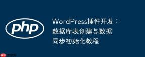 WordPress插件开发：数据库表创建与数据同步初始化教程