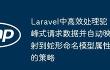 Laravel中高效处理驼峰式请求数据并自动映射到蛇形命名模型属性的策略