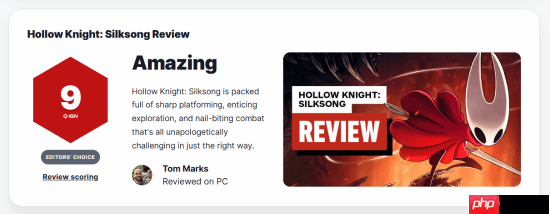 《空洞骑士:丝之歌》IGN9分!比原作更庞大、更鲜活