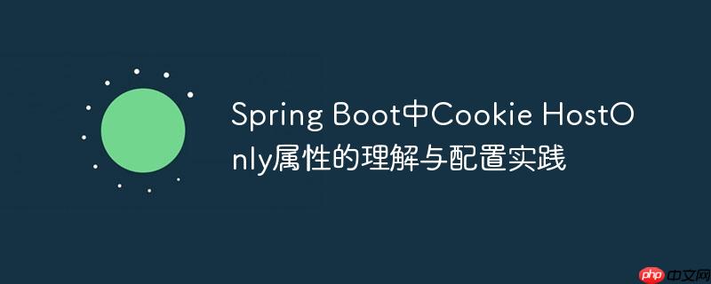 Spring Boot中Cookie HostOnly属性的理解与配置实践