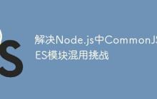 解決Node.js中CommonJS與ES模塊混用挑戰(zhàn)