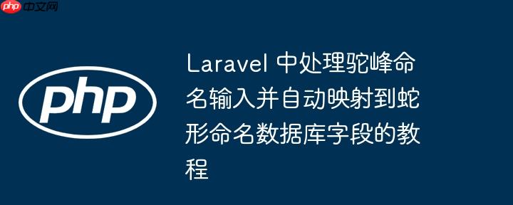Laravel 中处理驼峰命名输入并自动映射到蛇形命名数据库字段的教程