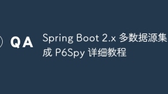 Spring Boot 2.x 多數(shù)據(jù)源集成 P6Spy 詳細(xì)教程