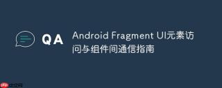Android Fragment UI元素访问与组件间通信指南
