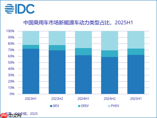 IDC：中国新能源车市场规模将在2029年接近2400万台