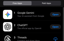 “Google Gemini”登顶 App Store 免费榜榜首
