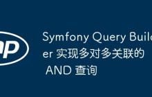 Symfony Query Builder 實現(xiàn)多對多關聯(lián)的 AND 查詢