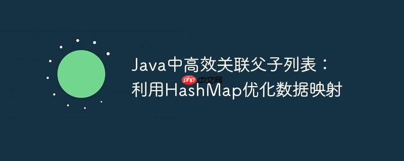Java中高效关联父子列表:利用HashMap优化数据映射
