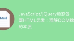 JavaScript/jQuery secara dinamik membungkus elemen HTML: memahami intipati operasi DOM