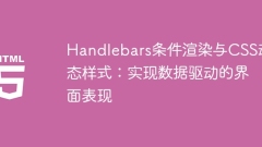 Handlebars條件渲染與CSS動態(tài)樣式:實現(xiàn)數(shù)據(jù)驅(qū)動的界面表現(xiàn)