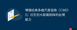 增强经典多维尺度变换（CMDS）对无穷大距离矩阵的处理能力