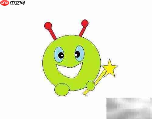 可爱小精灵手绘教程