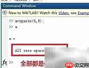 MATLAB稀疏矩阵创建与可视化